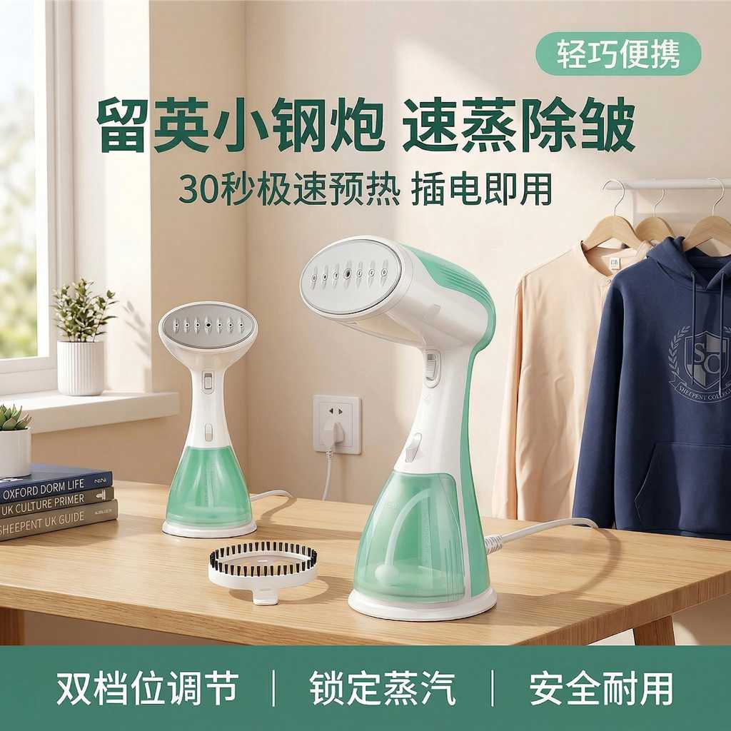 【留英体面过人】BRIEFNESS 瞬热手持挂烫机 | 30秒极速除皱 (1500W 强劲型)