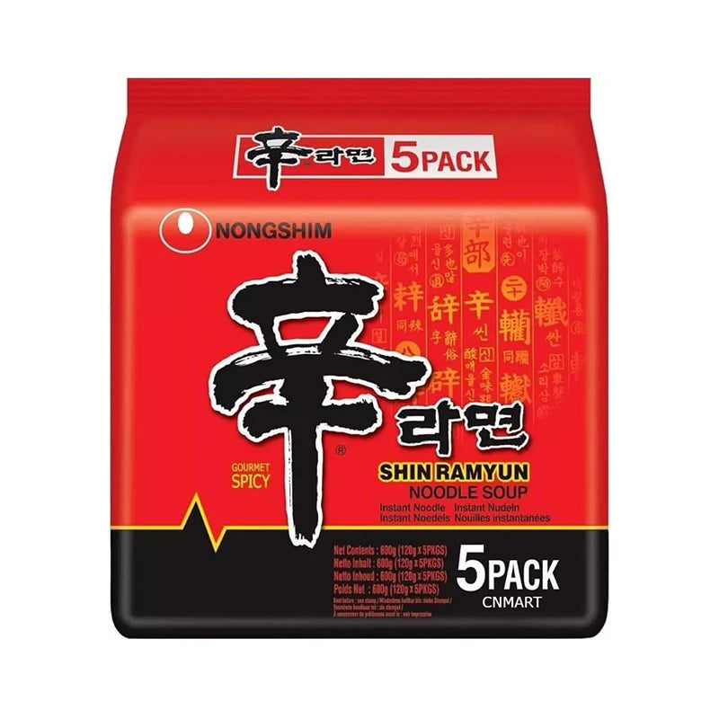 【宿舍囤货王】韩国农心辛拉面 Shin Ramyun | 40包整箱大包装 | 经典火辣牛肉味