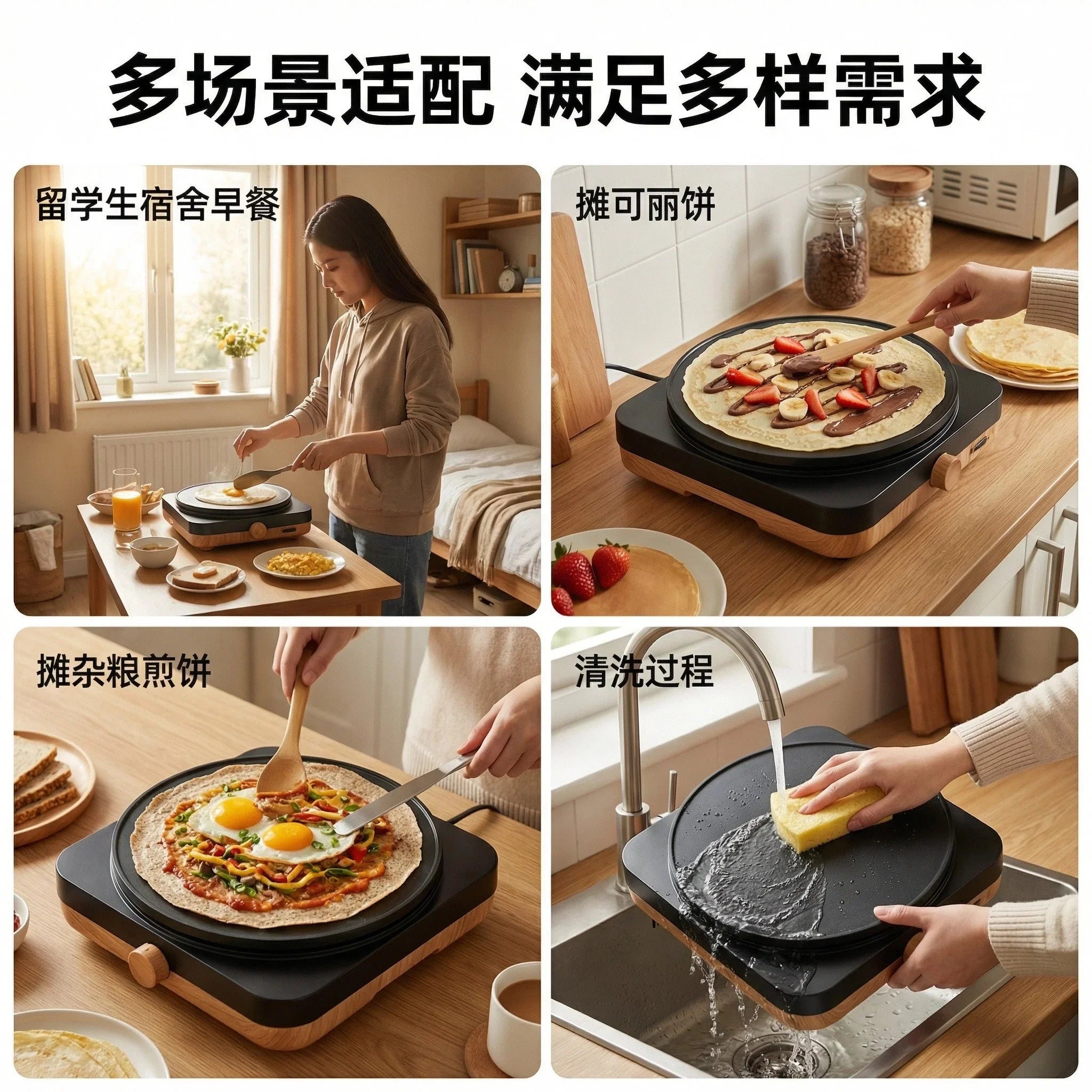 【英国现货·30cm大盘】SUPERLEX 多功能电煎饼机